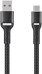 USB Кабель Havit HV-CB6217 15W 3A USB Type-C Cable Black