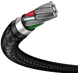 Кабель передачі даних Baseus Cafule Cable USB 3.0/3.1 Gen1 M-M 2A Dark Gray (CADKLF-C0G) - мініатюра 6