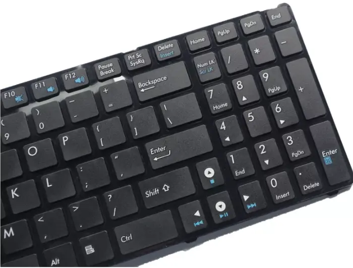 Клавіатура для ноутбуку Asus K52D (04GN0K1KRU00-1) RU/ENG з рамкою (K52 version) Black - фото 4