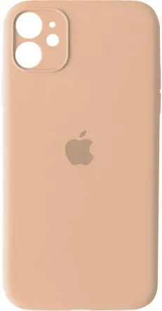 Чехол Silicone Case Full Camera для Apple iPhone 12  Pink Sand - фото 1