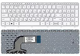 Клавіатура для ноутбуку HP 250 G3 255 G2 255 G3 Pavilion SleekBook 15-e 15-e000 15-e002er 15-e002sr 15-e003sr 15-e004er 15-g 15-g000 15-d 15-n 15-n000 15-r 15-r000 15-s000 15t-e 15t-n 15z-e 15z-n біла