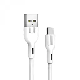 Кабель USB SkyDolphin S03T USB to Type-C White (USB-000419)