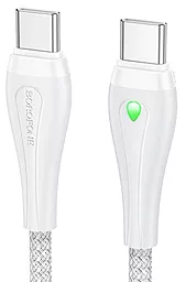 Кабель Borofone BX100 Advantage USB Type-C - Type-C 60w 3a 1м PD cable Gray - фото Кабель Borofone BX100 Advantage USB Type-C - Type-C 60w 3a 1м PD cable Gray