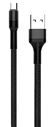 Кабель WUW X157 USB-A - micro USB 15w 3a 1м cable Black