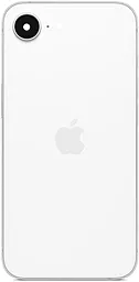 Задняя крышка корпуса Apple iPhone 16e с корпусной рамкой и стеклом камеры, Original White - фото Задняя крышка корпуса Apple iPhone 16e с корпусной рамкой и стеклом камеры, Original White