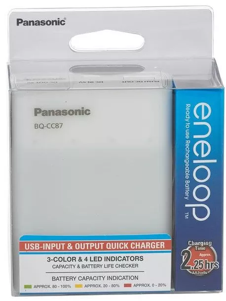 Зарядний пристрій Panasonic BQ-CC87USB +4AA 2000 mAh - фото 5