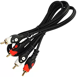 Аудио кабель 1TOUCH 2xRCA M/M Cable 1.5 м чёрный