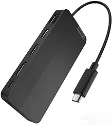 USB Type-C хаб Lenovo Dual Display Travel Dock 6-in-1 USB3.1 black (40B90100EU) - фото USB Type-C хаб Lenovo Dual Display Travel Dock 6-in-1 USB3.1 black (40B90100EU)