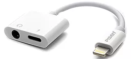 Аудио-переходник Borofone BV12 Lightning - Lightning + mini Jack 3.5мм White - фото Аудио-переходник Borofone BV12 Lightning - Lightning + mini Jack 3.5мм White