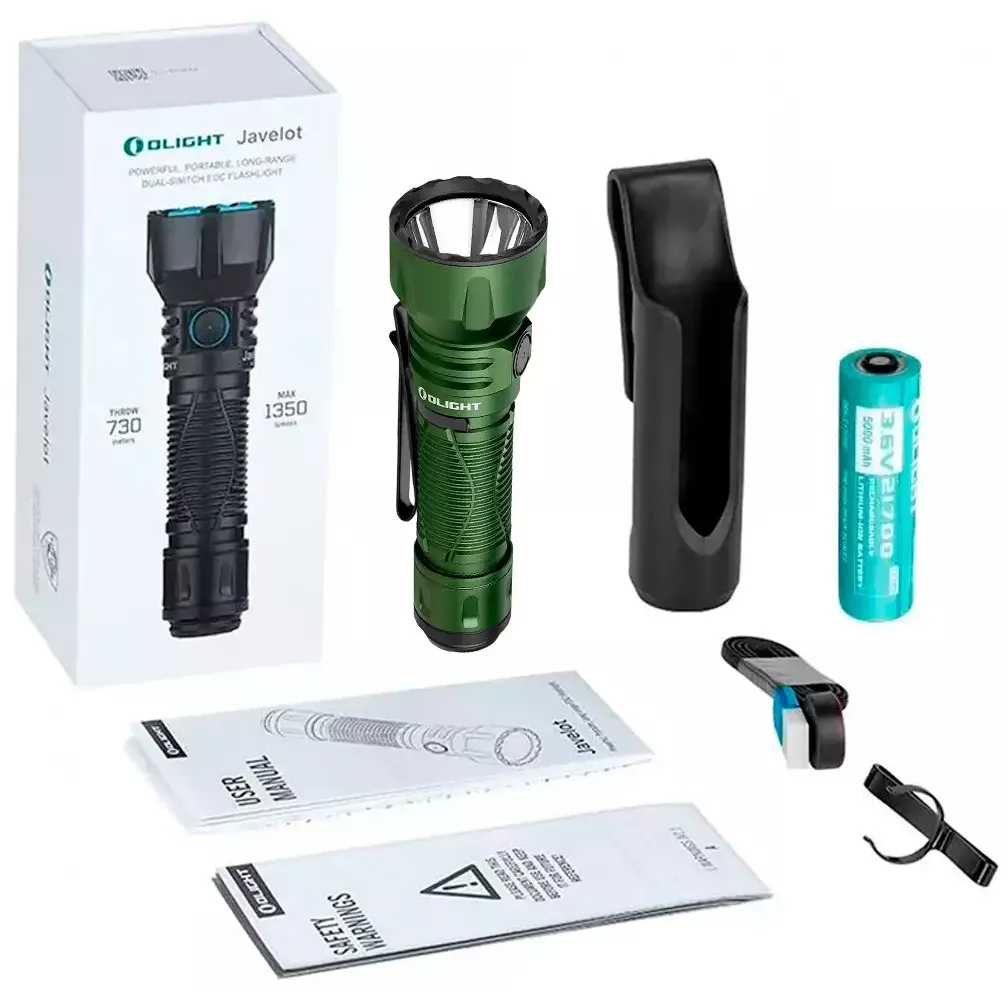 Ліхтарик акумуляторний Olight Javelot (1x21700) OD Green - фото 5