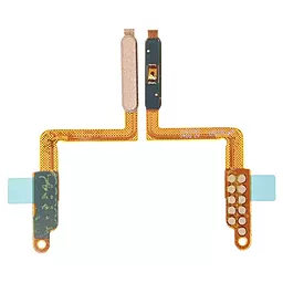 Шлейф Samsung Galaxy A7 2018 A750 с кнопкой включения, с сканером отпечатка пальца, Original Gold - фото Шлейф Samsung Galaxy A7 2018 A750 с кнопкой включения, с сканером отпечатка пальца, Original Gold