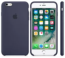 Чехол Silicone Case для Apple iPhone 6, iPhone 6S Midnight Blue - миниатюра 2