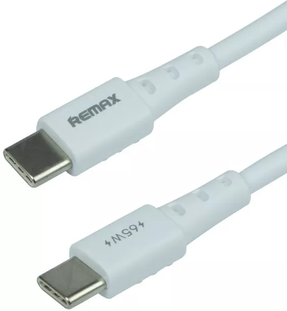 Кабель Remax USB Type-C - Type-C 65w 3.25a 1м PD cable White (RC-068) - фото 1