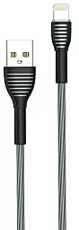 Кабель ColorWay USB-A - Lightning 12w 3a 1м cable Grey (CW-CBUL041-GR) - фото Кабель ColorWay USB-A - Lightning 12w 3a 1м cable Grey (CW-CBUL041-GR)