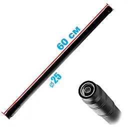 Антенна всенаправленная, 100-200 MHz, 100W, d-25 mm, 60 cm, N-J
