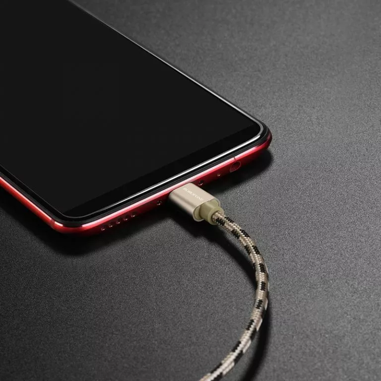 Кабель Borofone BX24 Ring Current USB-A - Type-C 12w 2.4a 1м cable Gold - фото 3