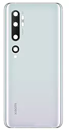 Задняя крышка корпуса Xiaomi Mi Note 10 со стеклом камеры Original White