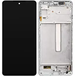 Дисплей Samsung Galaxy M53 M536 с тачскрином и рамкой, оригинал, White - фото Дисплей Samsung Galaxy M53 M536 с тачскрином и рамкой, оригинал, White