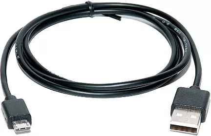 Кабель REAL-EL Pro USB-A - micro USB 12w 2.4a 0.6м cable Black (EL123500021) - фото 1