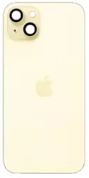 Задняя крышка корпуса Apple iPhone 15 Plus со стеклом камеры Yellow - фото Задняя крышка корпуса Apple iPhone 15 Plus со стеклом камеры Yellow