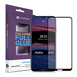 Защитное стекло MAKE Full Cover Full Glue для Nokia G20  Clear (MGFNG20)