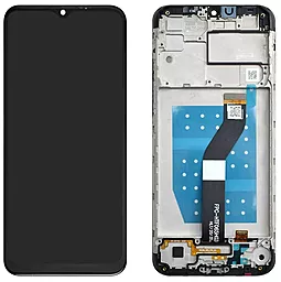 Дисплей Motorola Moto G8 Power Lite (XT2055-1, XT2055-2, XT2055-3) с тачскрином и рамкой, оригинал Black