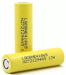 Аккумулятор LG 18650 2500mAh 1шт Yellow (LGDBHE41865-HE4) - фото Аккумулятор LG 18650 2500mAh 1шт Yellow (LGDBHE41865-HE4)