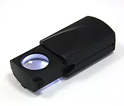 Лупа ручная Magnifier MG21008 21мм/30х с подсветкой