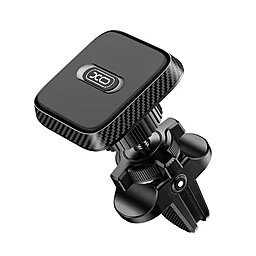 Держатель магнитный XO C123 Air outlet square magnetic Black - фото Держатель магнитный XO C123 Air outlet square magnetic Black