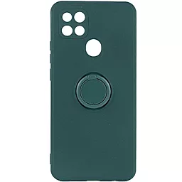 Чехол Epik TPU Candy Ring Full Camera для Oppo A15s, Oppo A15 Зеленый / Pine green