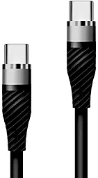 Кабель USB PD Walker C735 65w 6a 2m USB Type-C - Type-C cable black
