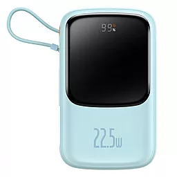 Повербанк Baseus Qpow Digital Display 10000 mAh 22.5W Type-C Blue (PPQD020103) - фото Повербанк Baseus Qpow Digital Display 10000 mAh 22.5W Type-C Blue (PPQD020103)