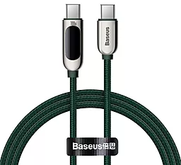 USB PD Кабель Baseus Display 20V 5A USB Type-C - Type-C Cable Green (CATSK-B06)