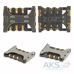 Конектор SIM-карти Samsung G7102, i8552, i9152, i9300i, G360H, G530H, J100, J200, J500, J700, N920 Original - фото Конектор SIM-карти Samsung G7102, i8552, i9152, i9300i, G360H, G530H, J100, J200, J500, J700, N920 Original