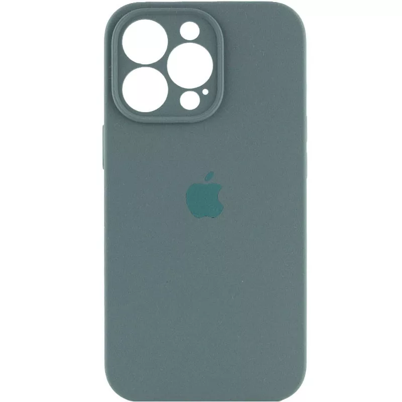 Чехол Silicone Case Full Camera для Apple iPhone 14 Pro Pine Green - фото 1