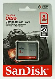 Карта памяти SanDisk Compact Flash 8GB Ultra 300X (SDCFHS-008G-G46)