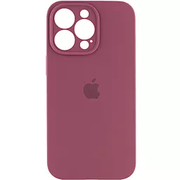 Чехол Silicone Case Full Camera для Apple iPhone 14 Pro Max  Plum