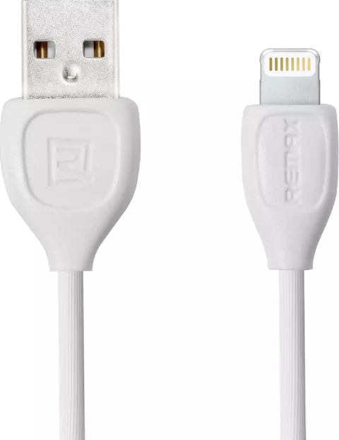 Кабель Remax RC-050i USB-A - Lightning 12w 2.4a 0.8м cable White - фото 1