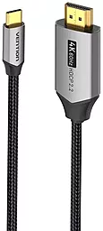 Відеокабель USB Type-C - HDMI v2.0 4k 60hz 1m gray (CRBBF) Vention - фото Відеокабель USB Type-C - HDMI v2.0 4k 60hz 1m gray (CRBBF) Vention