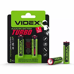 Батарейки Videx AA bat Alkaline 2шт Turbo (24238)