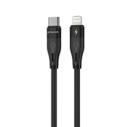 Кабель USB PD Proove Soft Silicone 27w USB Type-C - Lightning cable Black (CCSO27002101)