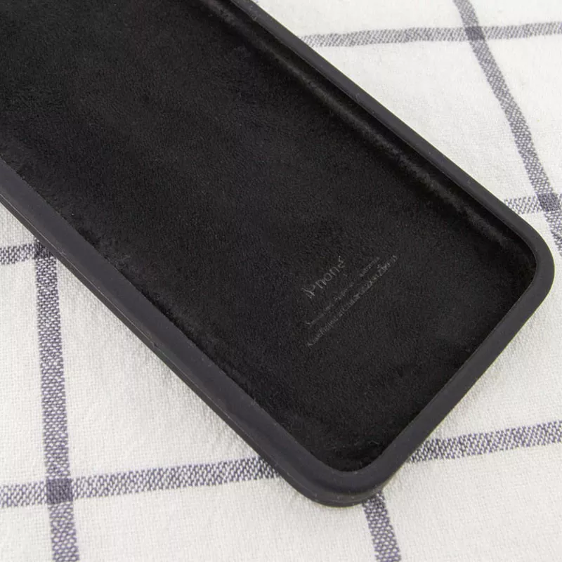 Чехол Silicone Case Full Camera Square для Apple iPhone XR  Black - фото 3