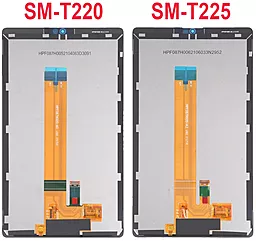 Дисплей для планшету Samsung Galaxy Tab A7 Lite T220 8.7 (Wi-Fi) с тачскрином и рамкой, оригинал, White - мініатюра 2