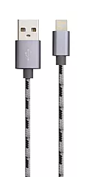 Кабель Borofone BX24 Ring Current USB-A - Lightning 12w 2.4a 1м cable Gray - фото Кабель Borofone BX24 Ring Current USB-A - Lightning 12w 2.4a 1м cable Gray