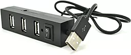 USB-A хаб EasyLife 4-in-1 black (YT-HUB4-B)