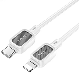 Кабель Hoco X108 Benefit USB Type-C - Lightning 27w 3a 1м PD сable White - миниатюра 2 Кабель Hoco X108 Benefit USB Type-C - Lightning 27w 3a 1м PD сable White - миниатюра 2