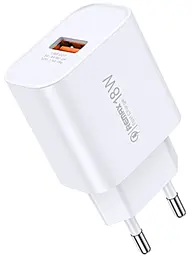 Сетевое зарядное устройство Remax RP-U119 Kiddy Series 18w QC3.0 USB-A ports charger white - фото Сетевое зарядное устройство Remax RP-U119 Kiddy Series 18w QC3.0 USB-A ports charger white