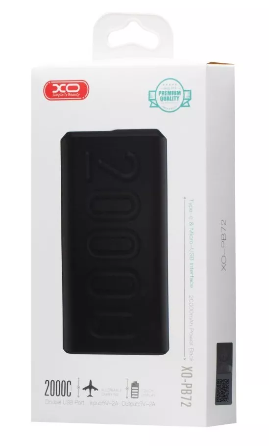 Повербанк XO PB72 20000 mAh Black - фото 7