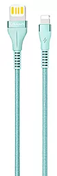 Кабель Usams U33 Ultra-thin Reversible USB-A - Lightning 10w 1.2м cable Сyan - фото Кабель Usams U33 Ultra-thin Reversible USB-A - Lightning 10w 1.2м cable Сyan