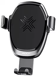Держатель с беспроводной зарядкой Rock Wireless Charging Gravity Car Mount 7.5W/10W Grey (RWC0246) - фото Держатель с беспроводной зарядкой Rock Wireless Charging Gravity Car Mount 7.5W/10W Grey (RWC0246)